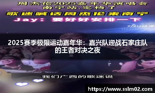 2025赛季极限运动嘉年华：嘉兴队迎战石家庄队的王者对决之夜